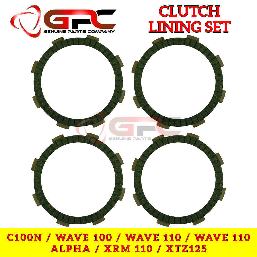 GPC Clutch Lining Set for XRM110, Wave100, C100N, WAVE