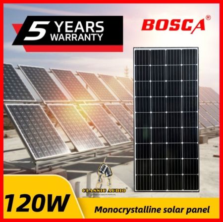 BOSCA 120W Mono Solar Panel with 5-Year Warranty