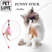 Bell Feather Cat Teaser Toy for Interactive Play, Petstages