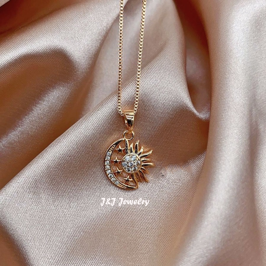 3in1 Sun Moon Star Pendant Necklace 