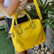 Kate Spade Lyla Crossbody Women's Nylon Bag - Lemon
