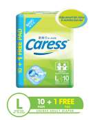 Caress Basic Adult Diaper Large - 1 Pack of 10 Pads