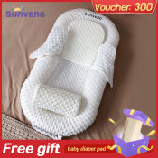 Sunveno Portable Breathable Baby Nest, Foldable Newborn Crib