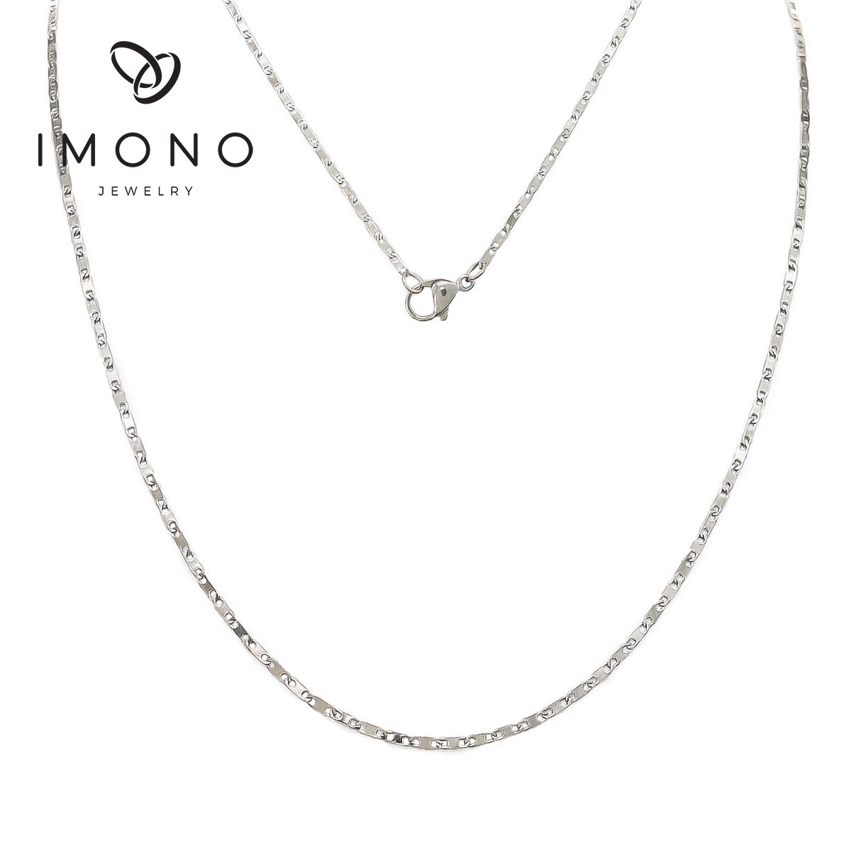 Imono Jewelry Two Tone Stainless Steel Necklace Imono Infinity