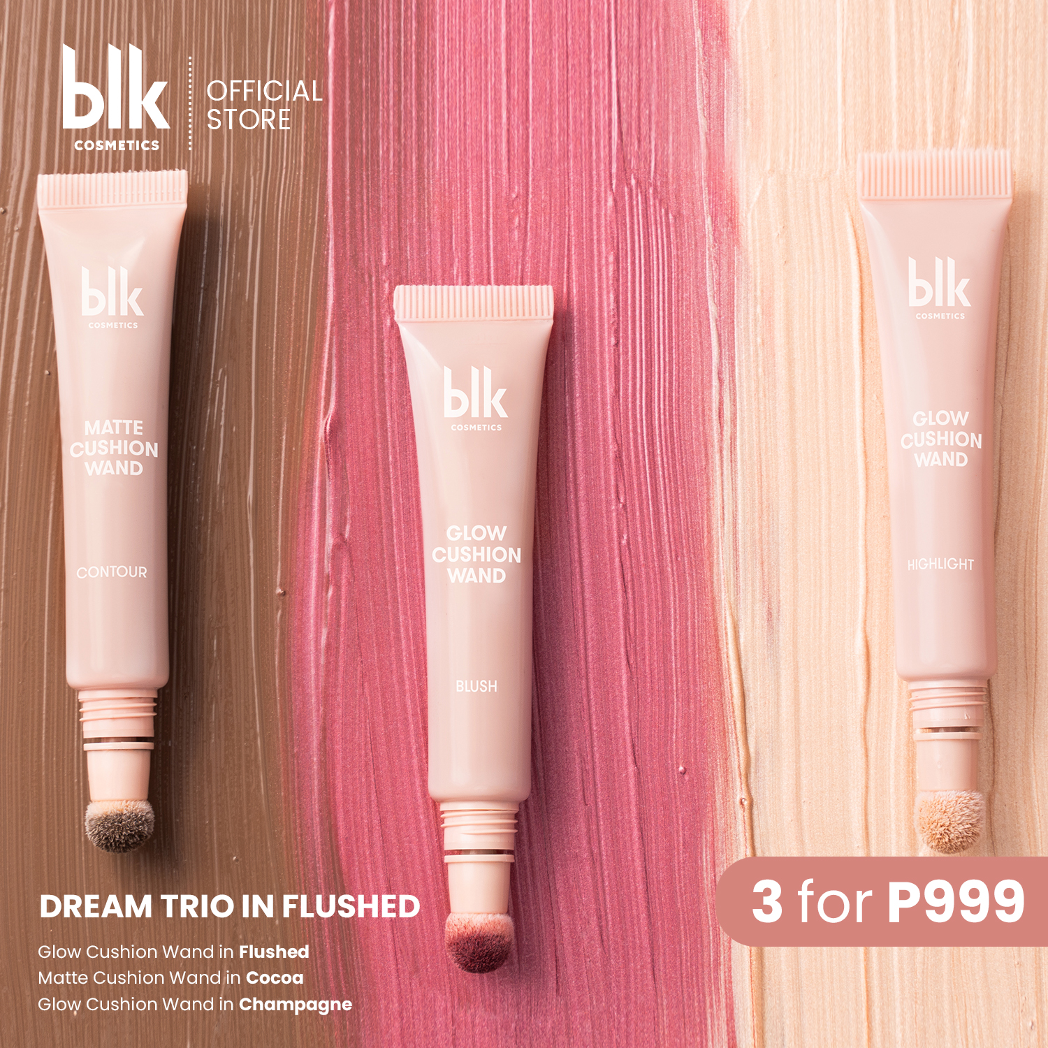 Discount on Blk Cosmetics  shoes - SKU: Blk Cosmetics Daydream Cushion Wand Trio