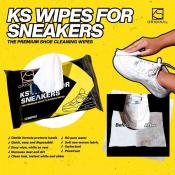 KS Premium Sneaker Cleaning Wipes - Quick, Safe, and Effective