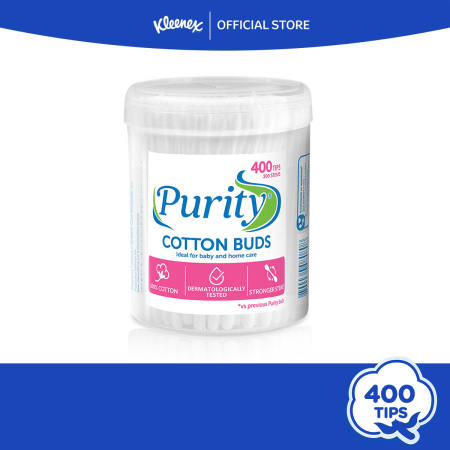 Purity Cotton Buds 400 tips x 1 can