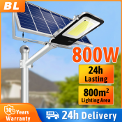 Waterproof Solar Street Light with Remote Control - 30 Year Warranty