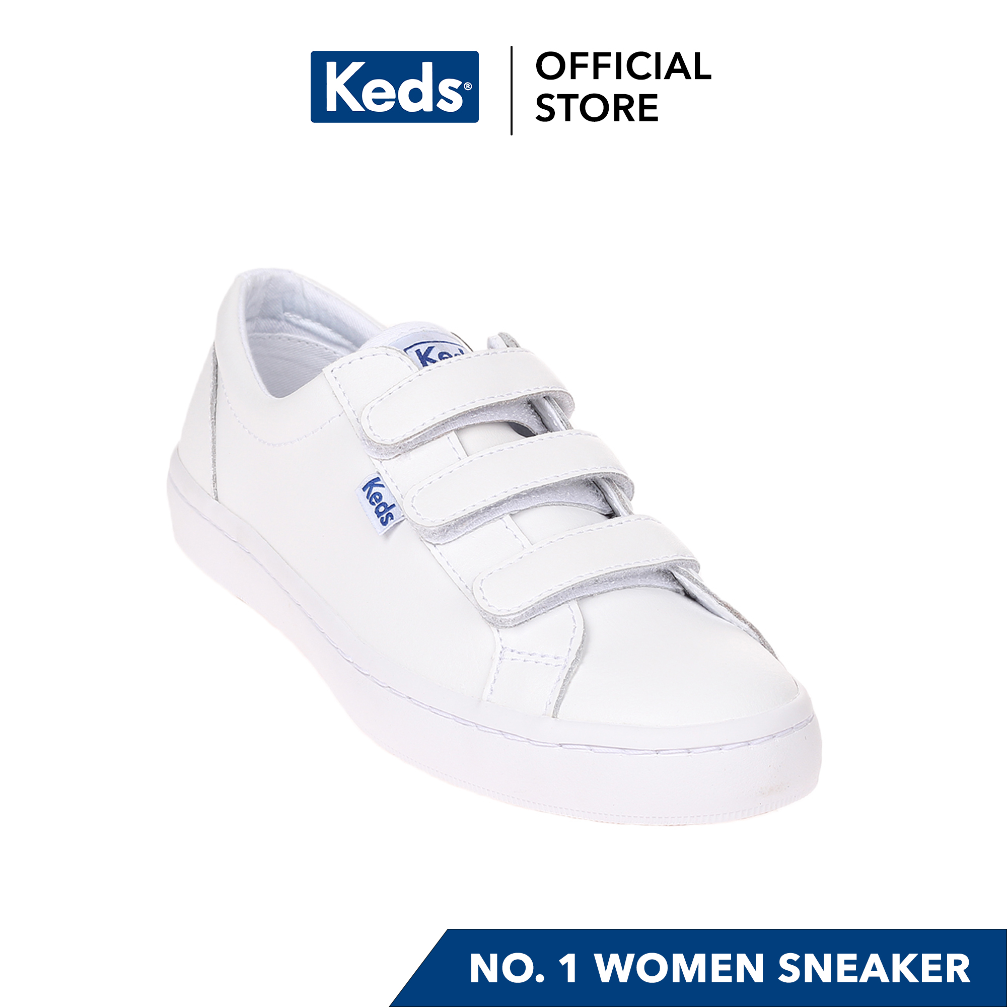 Keds Tiebreak Leather Sneakers (White 