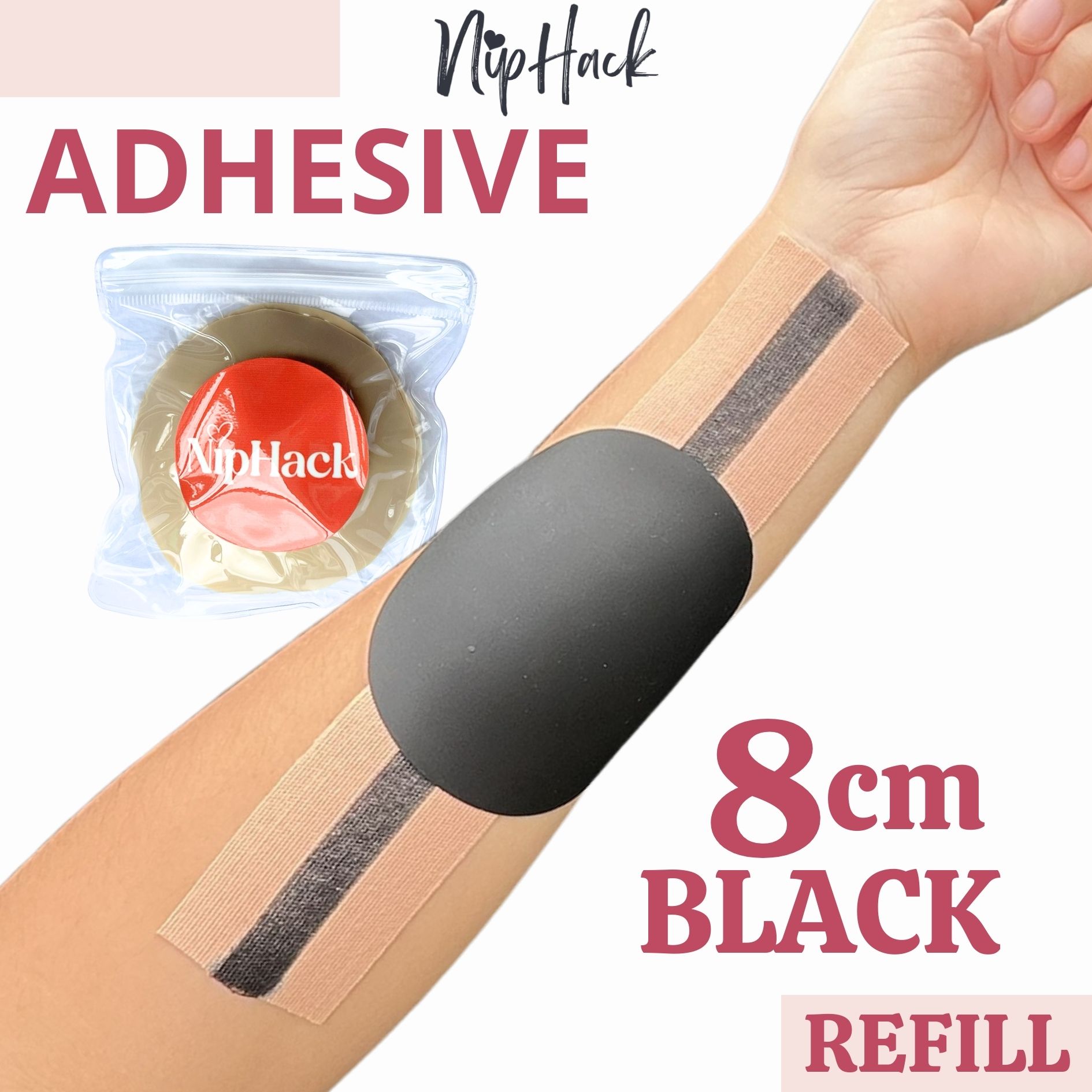8cm 10CM 13 CM NIPHACK POUCH/REFILL Silicon Nipple Cover Reusable, Waterproof, Sweatproof & Seamless bra less cover nipple tape - Image 3