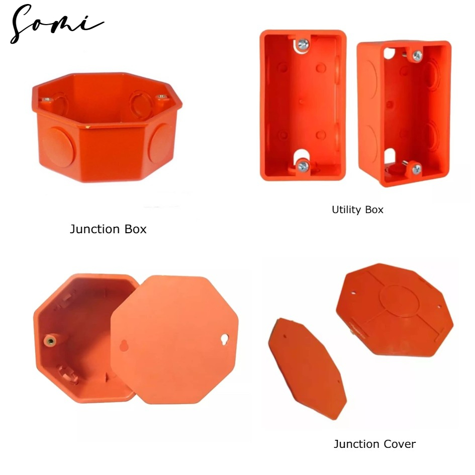 JUNCTION BOX / UTILITY BOX / COVER PVC ORANGE