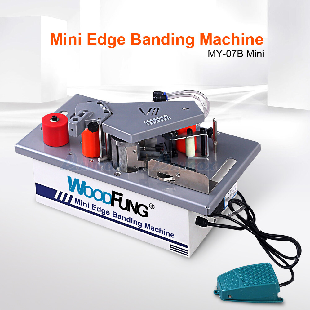 BABEDUO MY07B Mini Woodworking Edge Banding Machine PVC/ABS/Melamine Used With Sliding Table Saw Curve/Straight Edge Bander