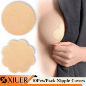 10 Pcs Disposable Nipple Covers - Invisible Self-Adhesive Pasties