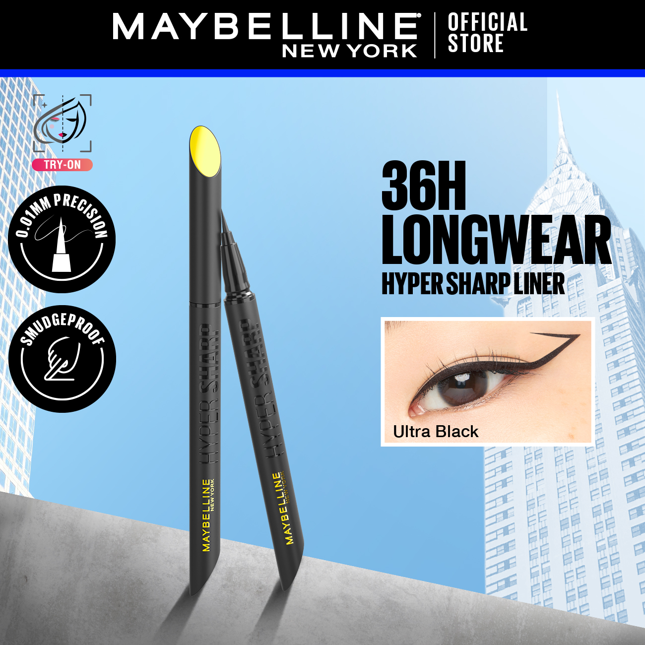 Discount on Maybelline  shoes - SKU:  Hypersharp Liquid Pen Eyeliner (Black / Brown) - 