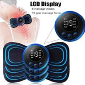 Neck Rechargeable Massager Lcd Display Ems Massage Patch Relieves Pain and Relaxes Muscles