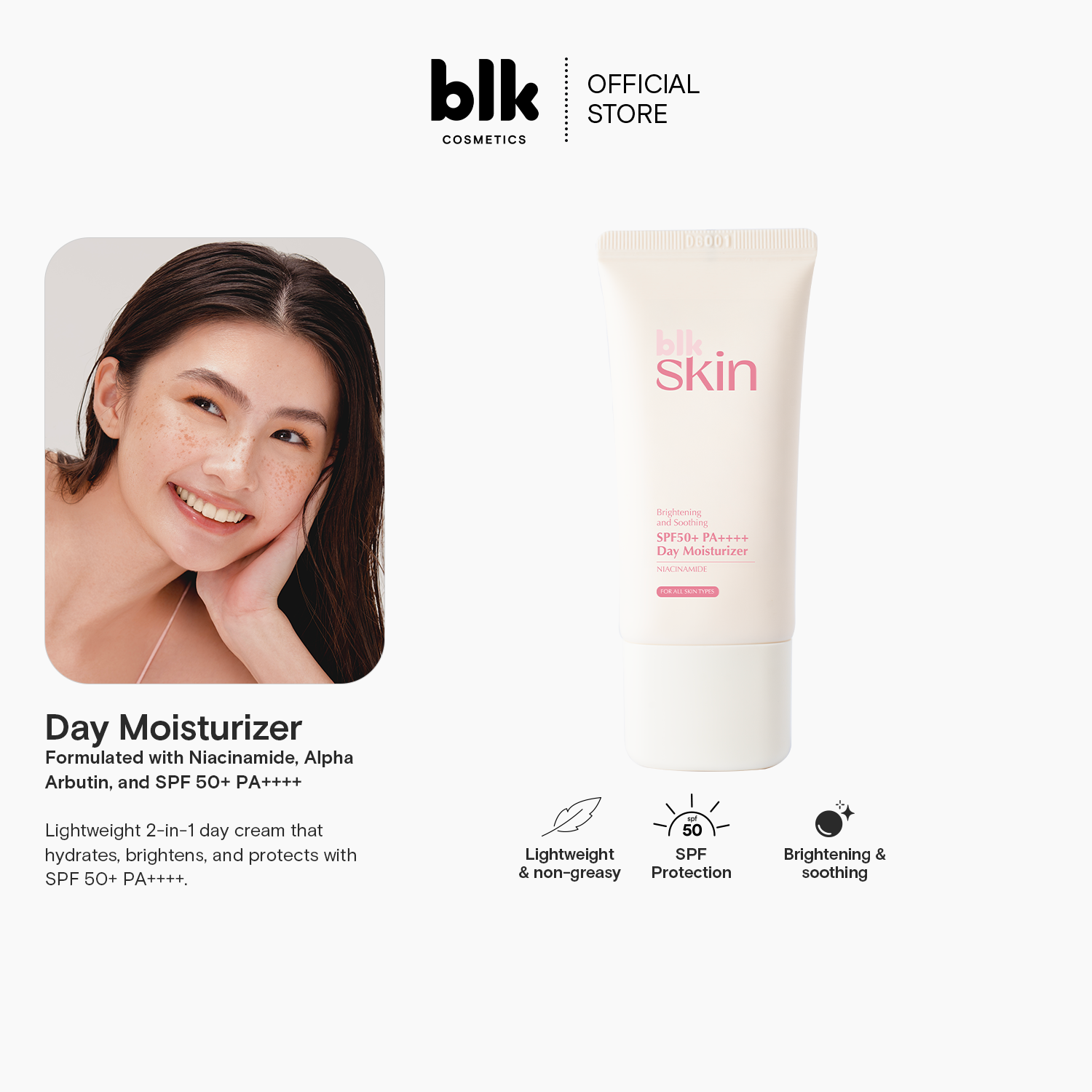 Discount on Blk Cosmetics  shoes - SKU: Blk Skin Brightening & Soothing Spf50+ Pa+++ Day M