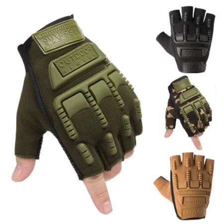 Cologo Tactical Half Finger Gloves for Outdoor Activities