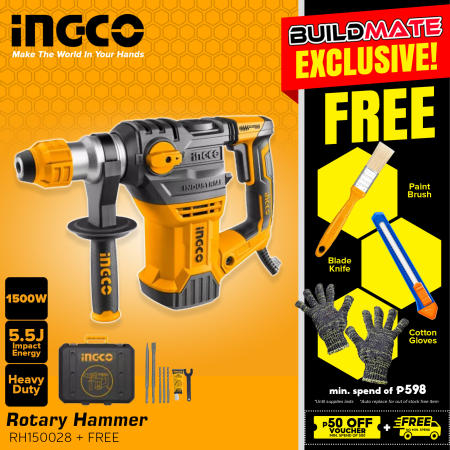 Ingco SDS Rotary Hammer 1050W | 1500W Demolition Electric Hammer