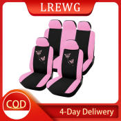 Pink Butterfly Car Seat Covers - Lrewg