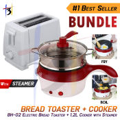 BH-002 Automatic 2-Slice Toaster with 2-in-1 Mini Rice Cooker