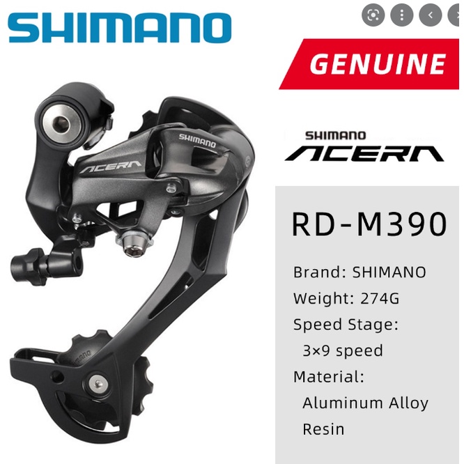 Shimano Acera Rear Derailleur for 7-9 Speed MTB Bikes