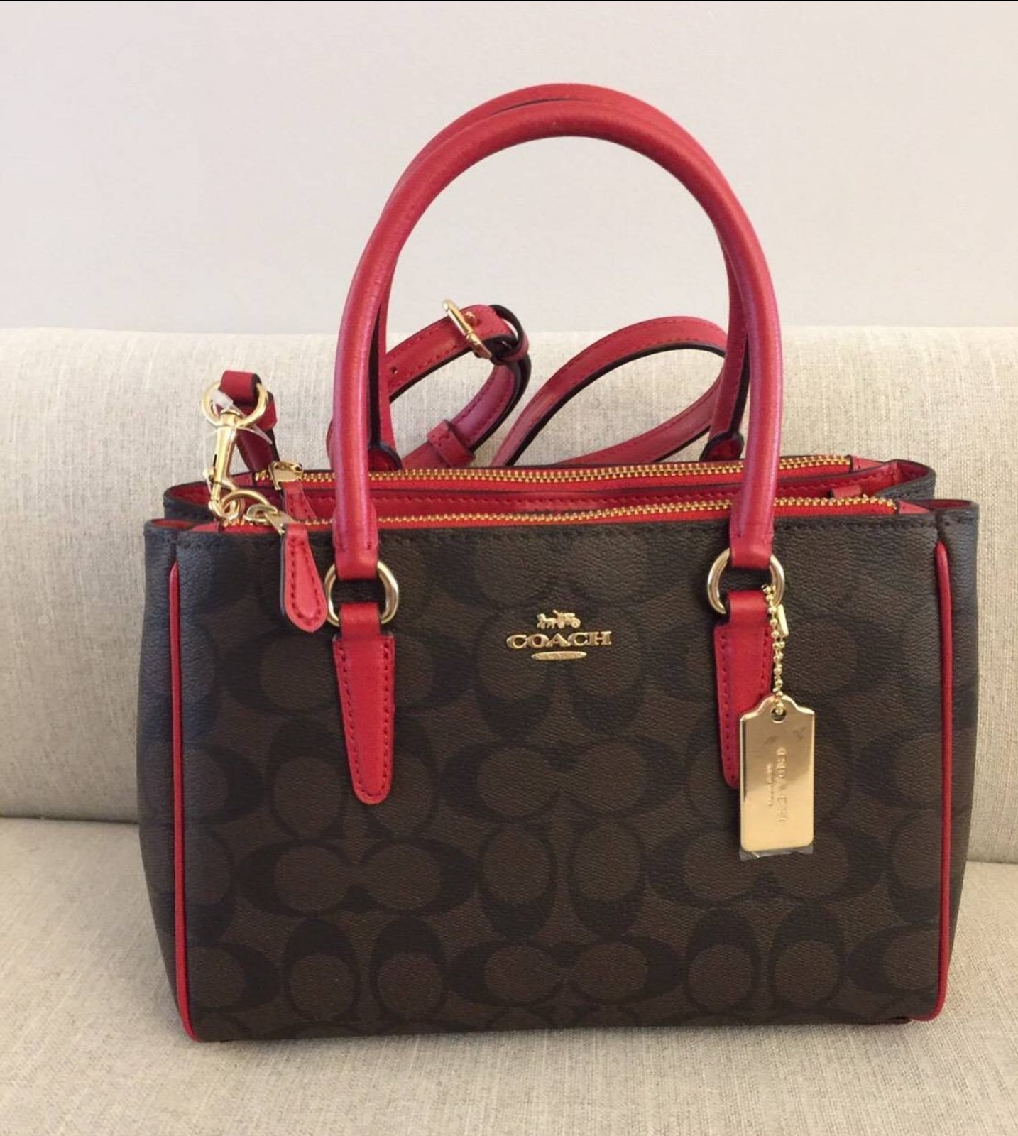 Coach mini surrey satchel hot sale