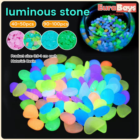 E.B. Luminous Artificial Pebbles for Aquarium and Garden Decor