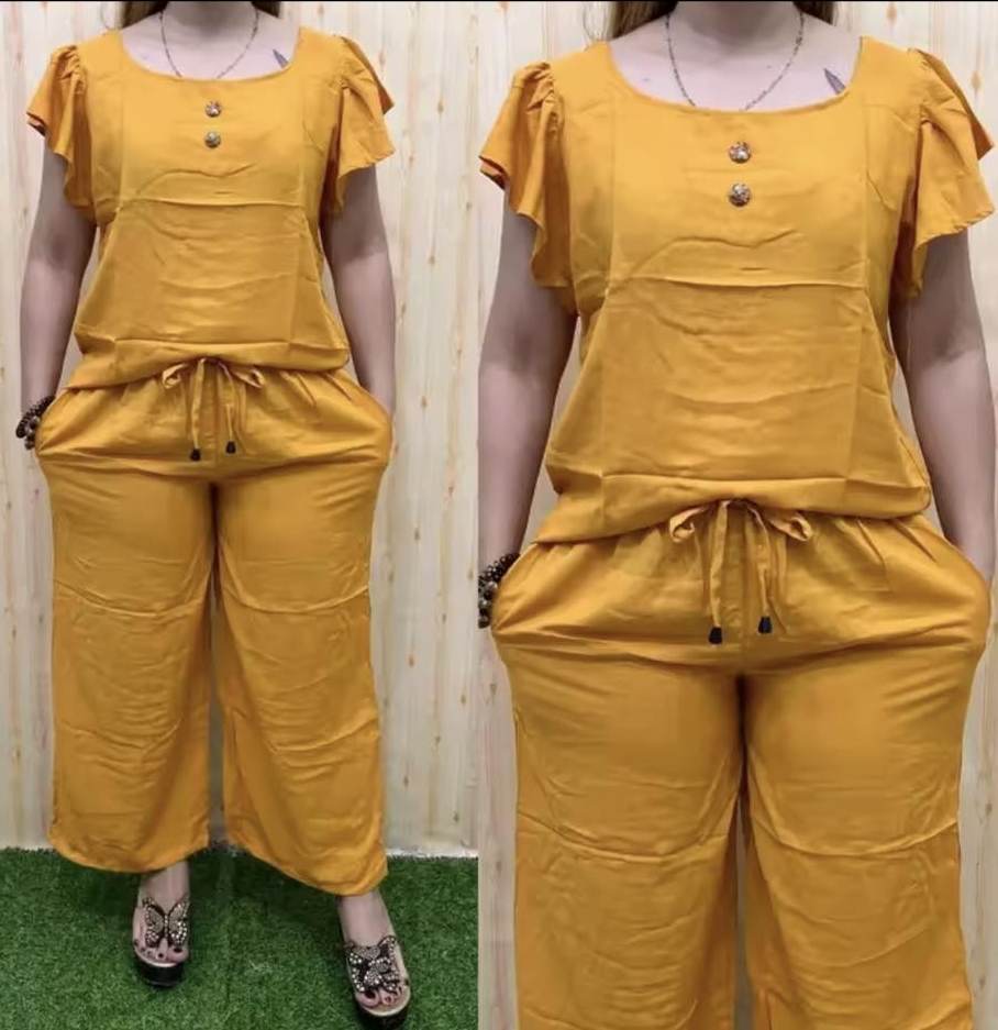 Shopee Yellow Ladies Jumpsuit Ladies Elegant Ootd Classy Full-over