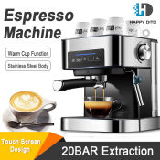Microcomputer Control Espresso Machine with Touch Screen - 