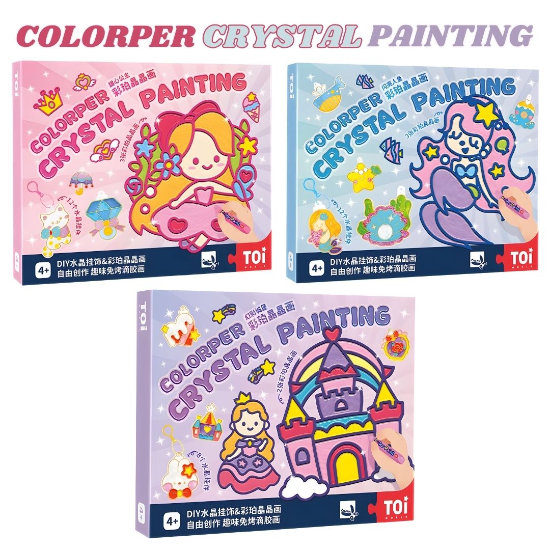 TOI Crystal Painting DIY for Kids Arts and Crafts Activity Kit