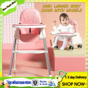 BabySeat Plus: Adjustable High Chair with Wheels and Tray