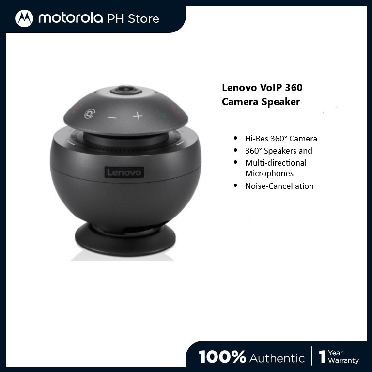 VoIP 360 Camera Speaker G0A5360CWW / Hi-Res 360° camera / 360° Speakers and Multi-directional Microphones / Noise-Cancellation / USB-C port