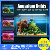 Energy-saving LED light for aquariums, splash-proof, with clip (Brand: )