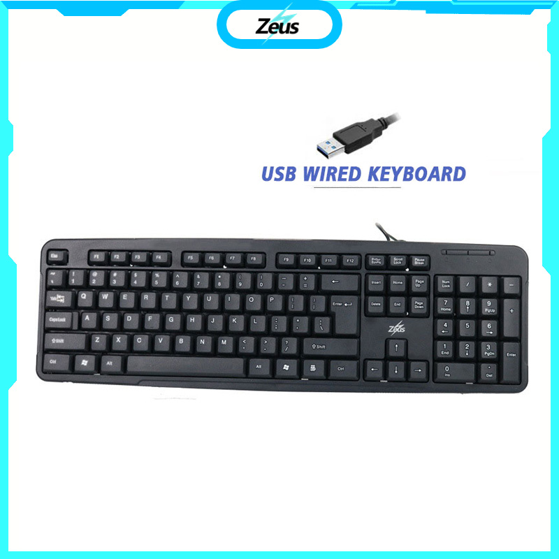 Zeus K500  Wired Keyboard For Office / Gaming