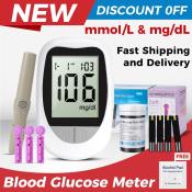 Glucometer Kit with 50 Test Strips & Lancets