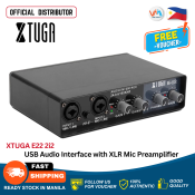 XTUGA E22 USB Sound Card for Recording and Mixing