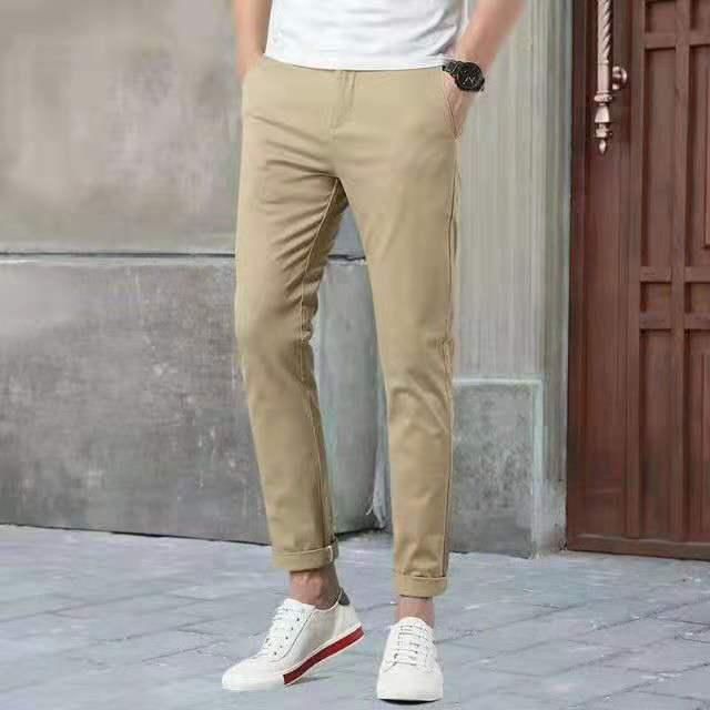 Buy Brown Solid Cotton Slim Straight Chino Pant for Men Online India   tbase