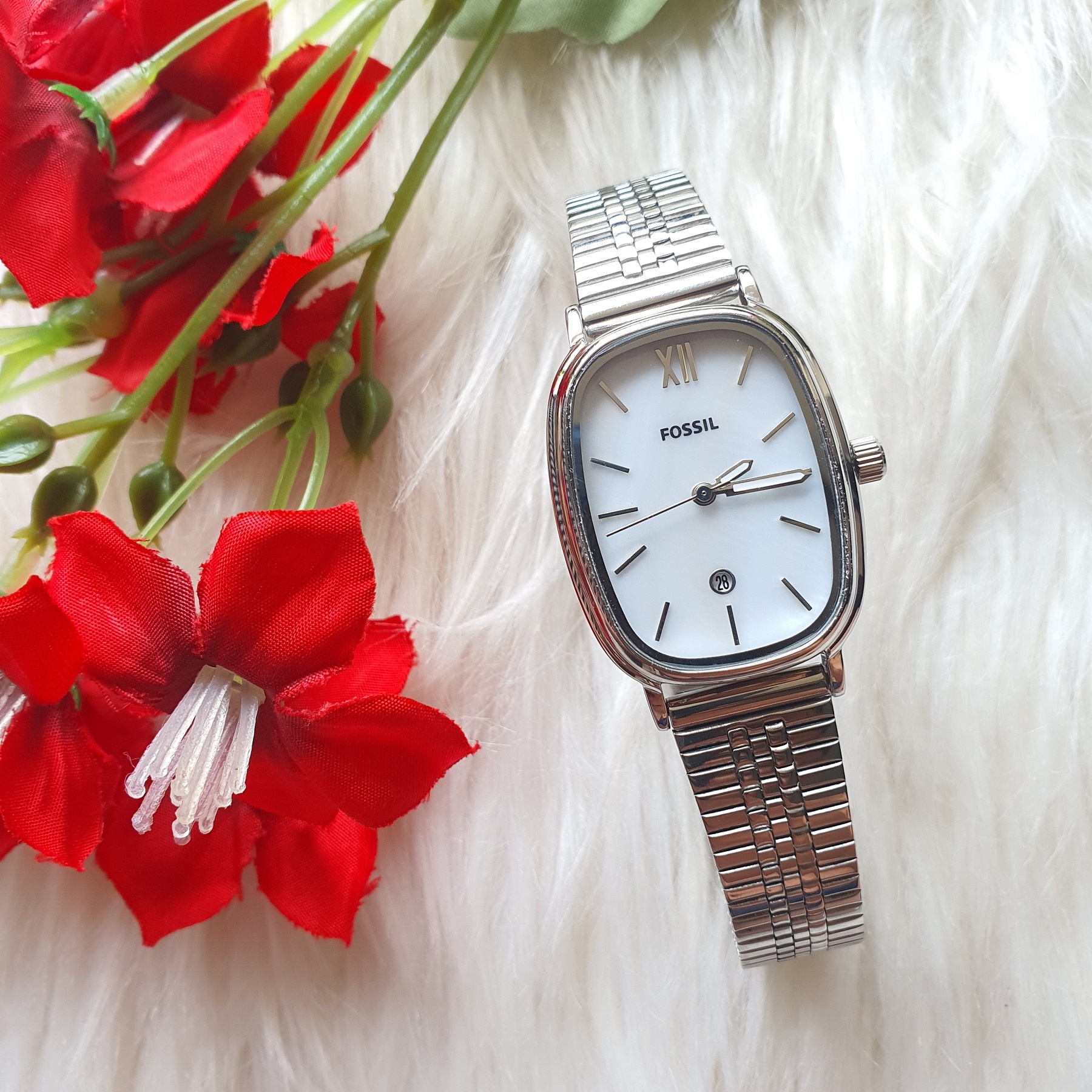Silver Tone Stainless Steel Watch 