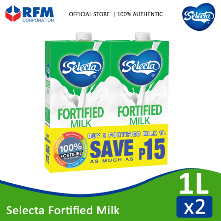 Selecta Fortified Milk 1 Liter - Set of 2s