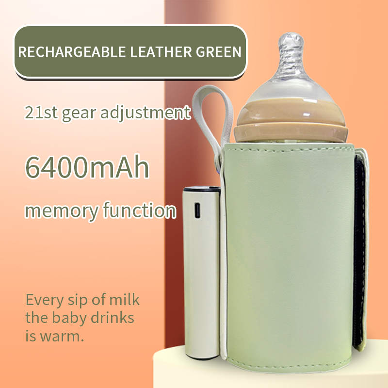 WOWER USB Rechargeable Wireless Portable Milk Bottle Heater Travel Use Baby Feeding Bottle Warmer Insulated Bag, 21 GearsTemperature Adjustable Portable Baby Bottle Warmer with LED Display, Fast Heating - ยี่ห้อ WOWER ราคา 799 บาท*ส่งฟรี