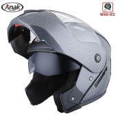 Original Carbon Fibre Color Modular Helmet with Dual Visor (Anak)