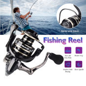 DEUKIO Metal Spinning Fishing Reel with 5.2:1 Gear Ratio