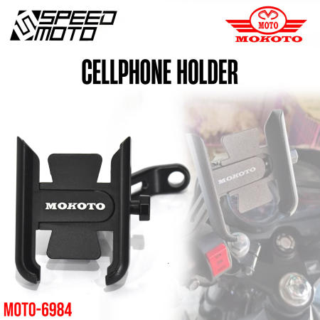 Mokoto Universal Motorcycle Phone Holder for Mirror and Handlebar