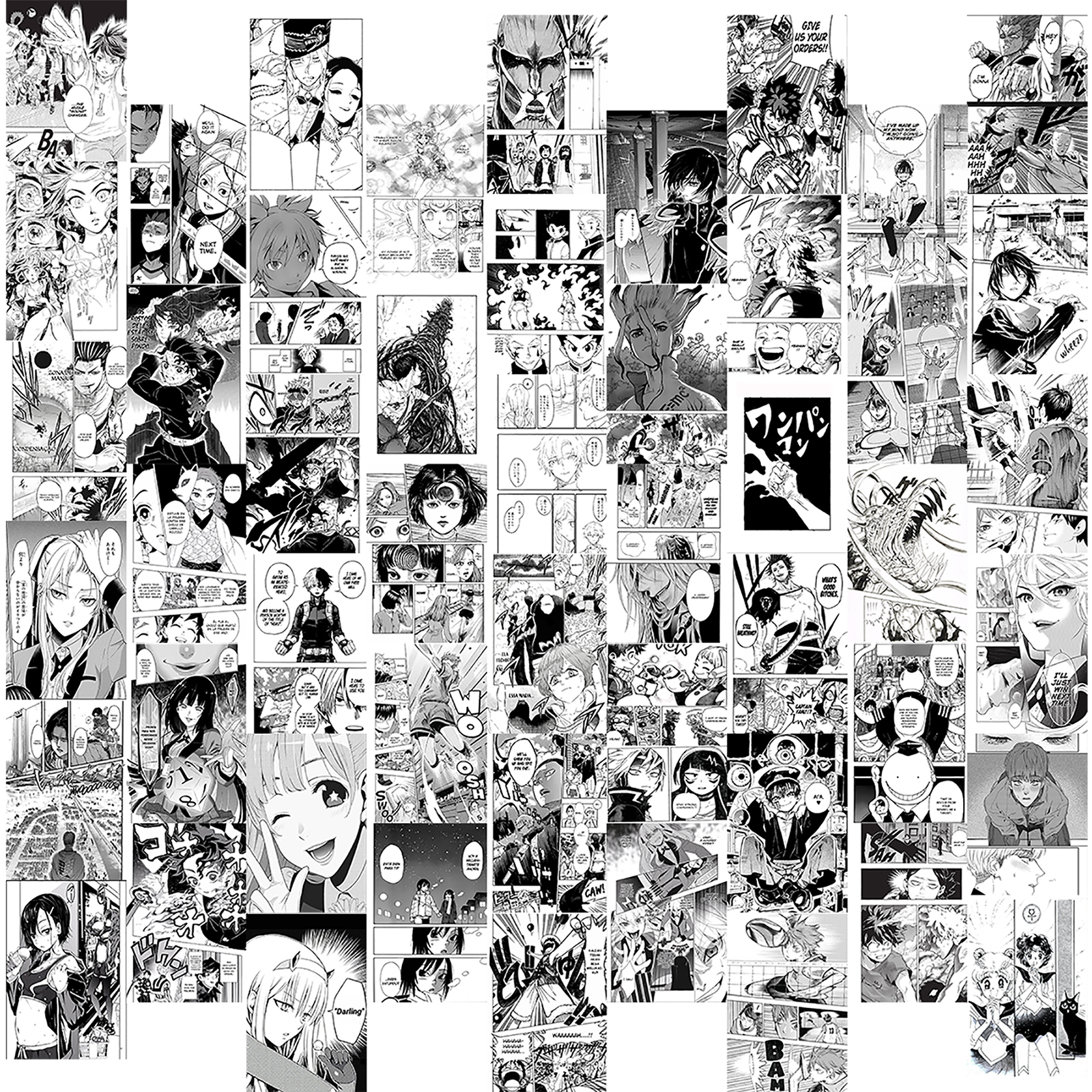 Anime Manga Collage - A5 Notebook - Frankly Wearing