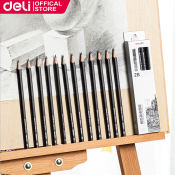 Deli Sketching Pencil Set - 12Pcs 2B Professional Graphite