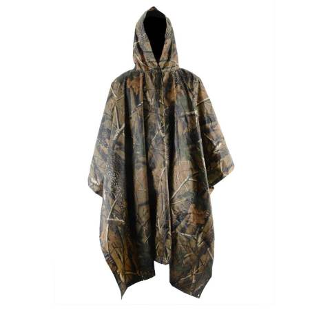 Camouflage Waterproof Hooded Raincoat Poncho - Multifuntional Outdoor Gear