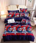 RL Spiderman 3-in-1 Cotton Bedsheet Set with Pillow Cases