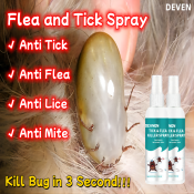 DEVEN Tick Spray Treatment for Dogs and Cats (100ML)