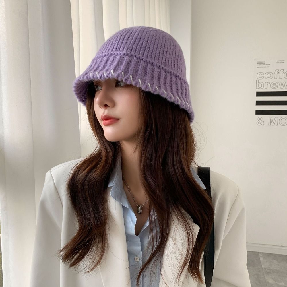 Hip Winter Hat Beanie, Big Eye Pattern Embroidery Knitted Hat, Warm