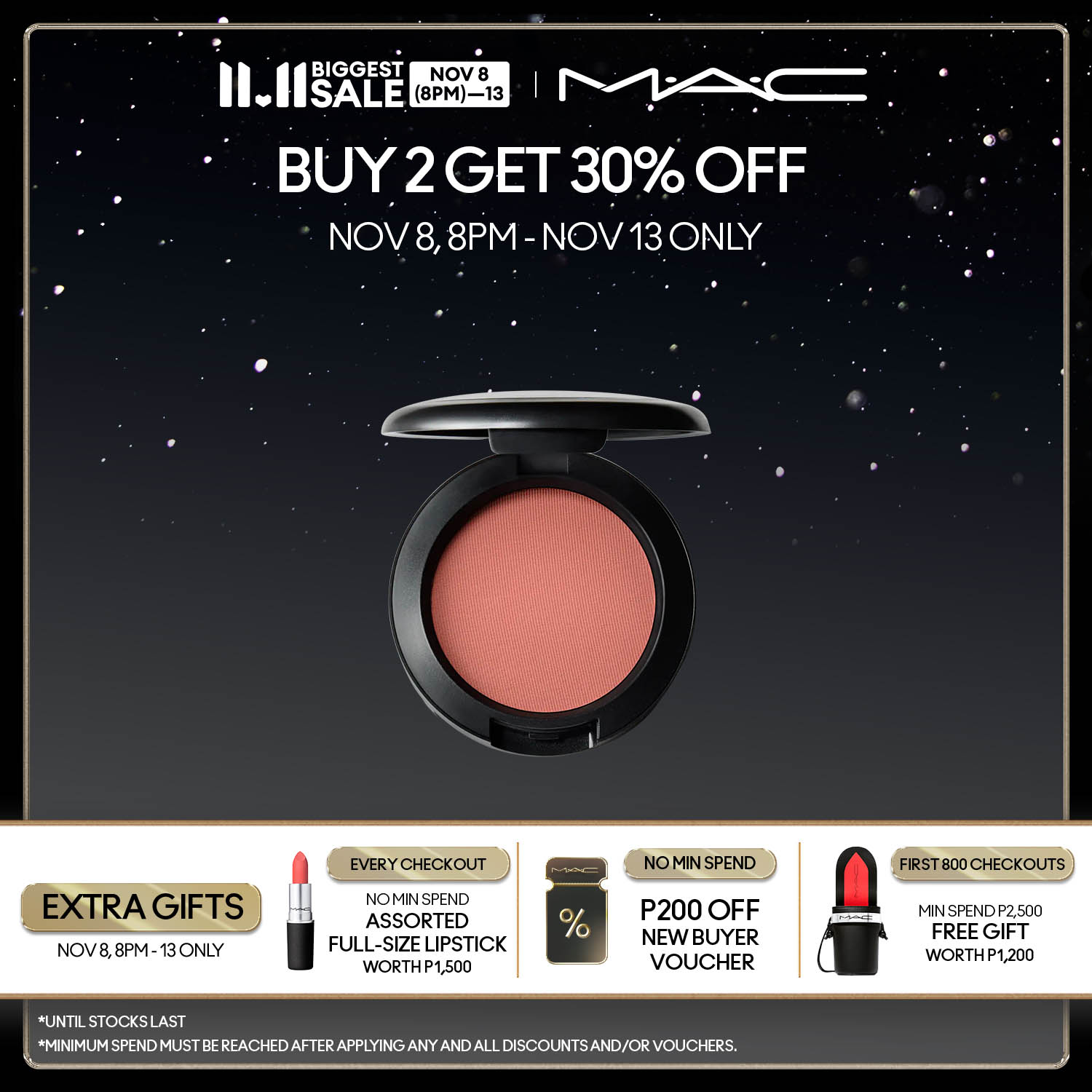 Discount on M·a·c  shoes - SKU: Mac Powder Blush - 6g / Enriched With Vitamin E, For All Skin Types, Dermatologist Tested - Best Sel